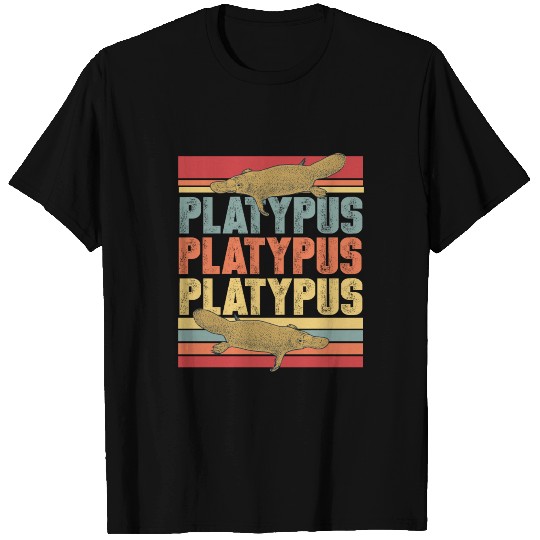 Platypus animal Australia river gift T Shirts