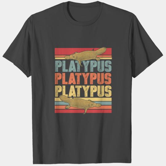 Platypus animal Australia river gift T Shirts