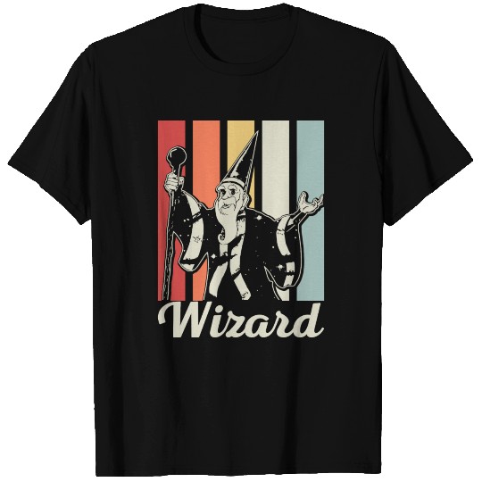 Wizard Witchcraft Sorcerer Magic Retro Cool Gift T Shirts