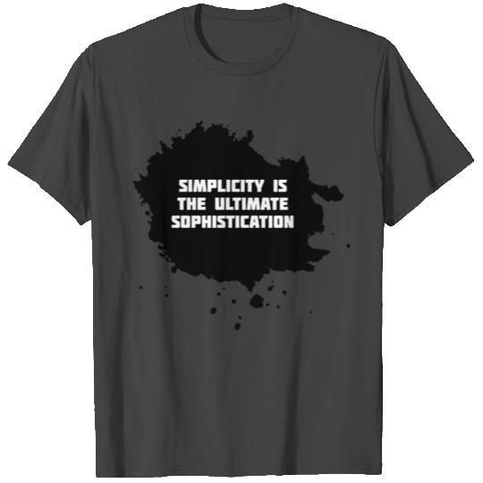 Leonardo De Vinci Simplicity Is T Shirts