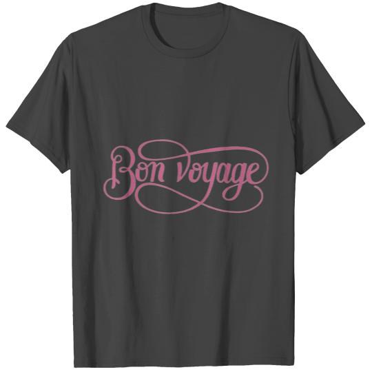 Bon Voyage Typography Design T Shirts