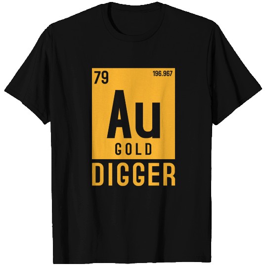 Gold Au Periodic Table Elements T Shirts