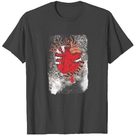 Broken Heart in a skeleton hand T Shirts