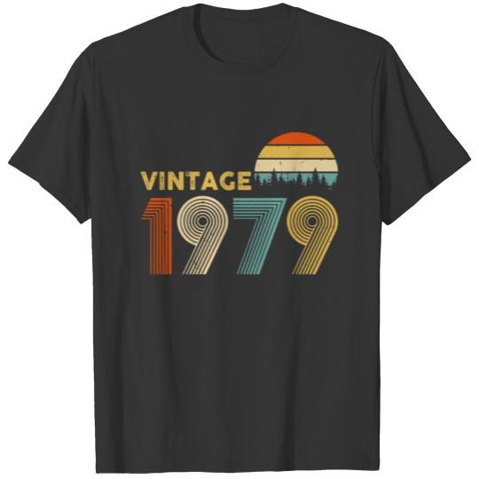 Happy 40th Birthday Vintage Since 1979 T Shirt 70s T-shirt