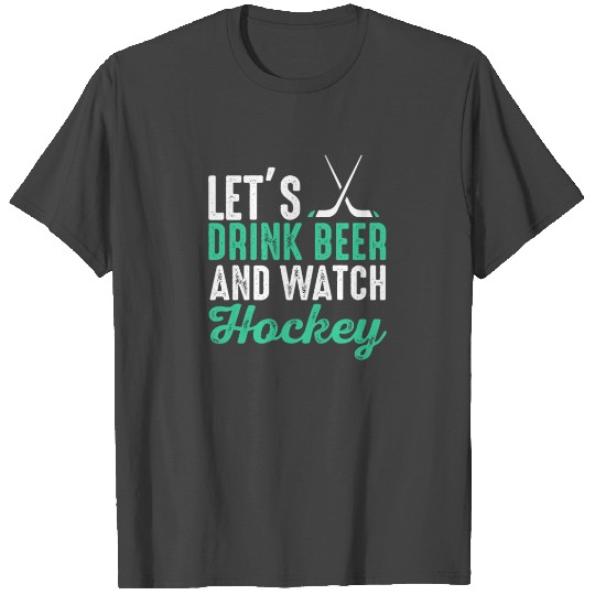 Hockey Ice Hockey Puck Racket Goal T Shirts
