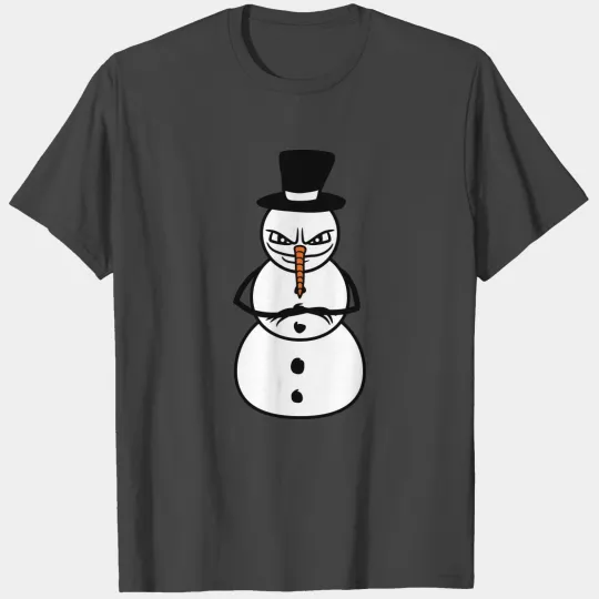 cool snowman angry winter christmas cold snow tink T Shirts