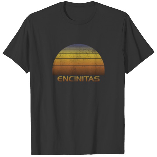 Vintage Sunset Encinitas California Family T-shirt
