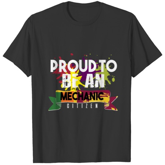 Proud to be mechanic citizen T-shirt