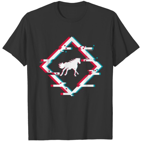 horse sbtrakte representation T-shirt