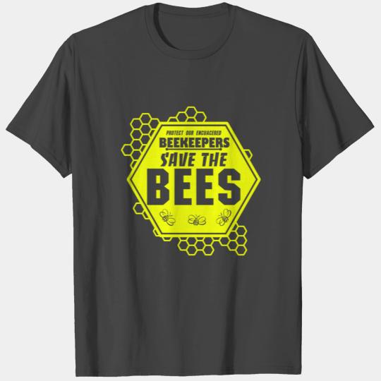 save the bees beekeeper T Shirts