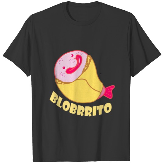 Blobfish Grumpy Pink Fish Introvert Bad Mood Smile T-shirt