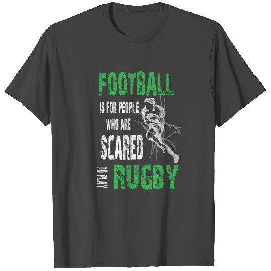 Football Rugby 1Green T Shirts