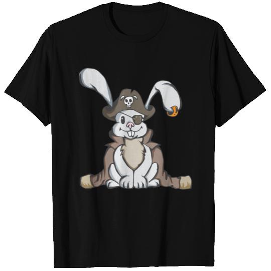 Pirate bunny easter rabbit gift easter egg kid T Shirts