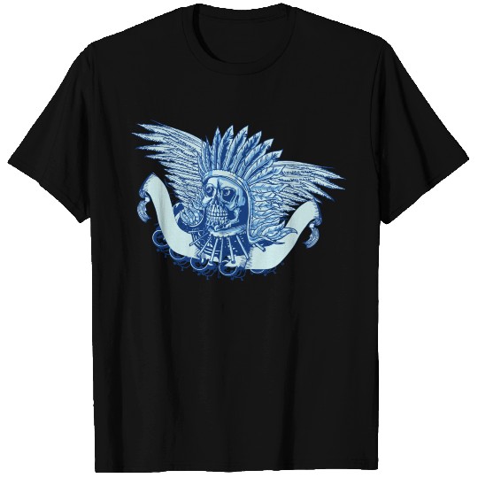 Native American Indian Chief Skull T Shirts