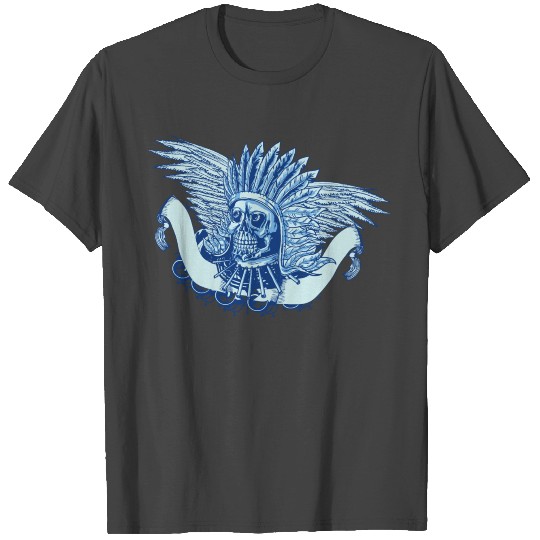 Native American Indian Chief Skull T Shirts