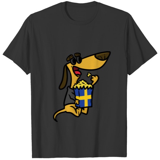 Sweden Dog and Popcorn T Shirts