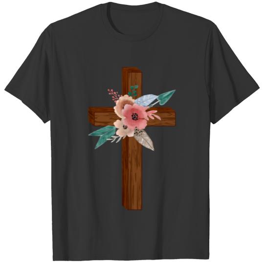 Wooden Cross T Shirts
