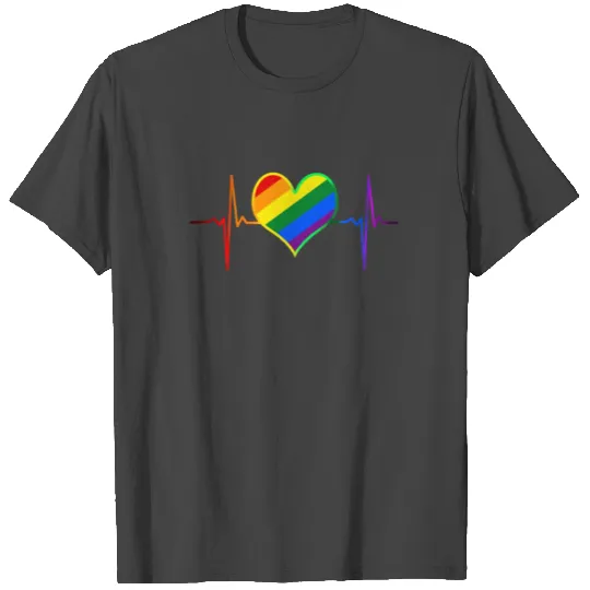Pulse Heart Beat Pride LGBT Community Pride Month T Shirts