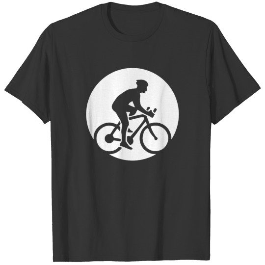 Bicycle Biker In The Moon T Shirt T-shirt