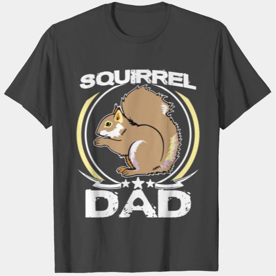 Squirrel Dad T Shirts Fathers Day Gift For Animal Lover