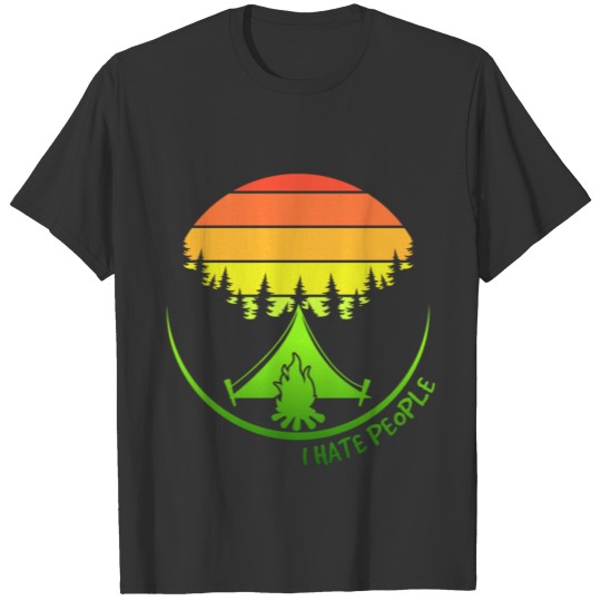 I hate people #Camping T-shirt