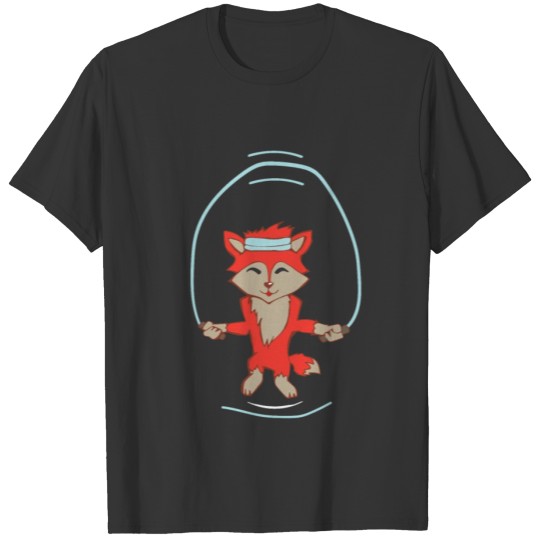 Fox Fox Sport Jumping Red Fox Gift Gym T-shirt