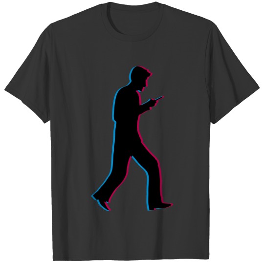 3d smartphone teenager boy man businessman phone m T-shirt
