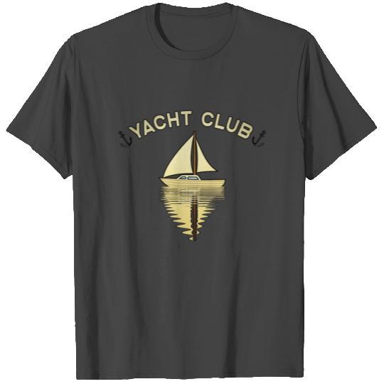 Yacht Club sailing ship sailing anchor T Shirts
