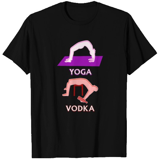 Yoga Vodka Funny Boozer Drinking Game T Shirts