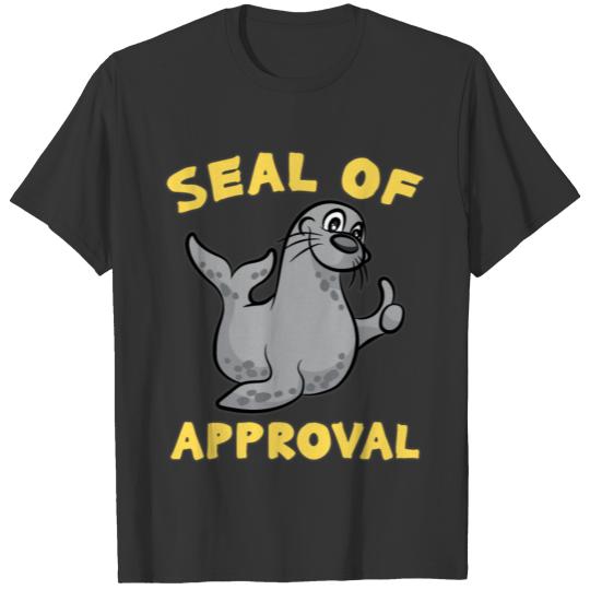 SEAL OF APPROVAL Happy Seals funny gift Cartoon T-shirt