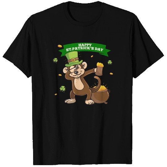 Funny Monkey St Patricks day design - perfect for T Shirts