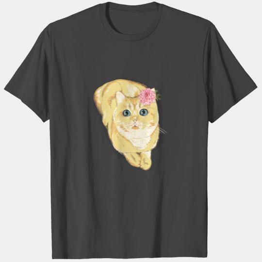 Cute Yellow Cat T Shirts