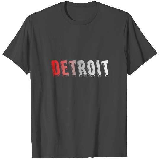 Detroit Lettering | Michigan USA State Industry T Shirts
