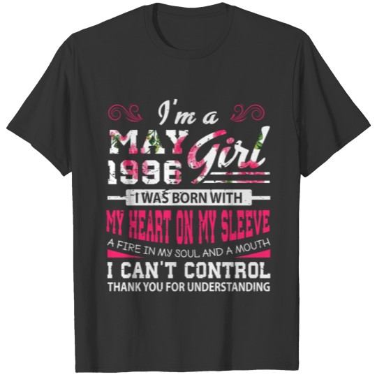 May Girl 23rd Birthday T-shirt