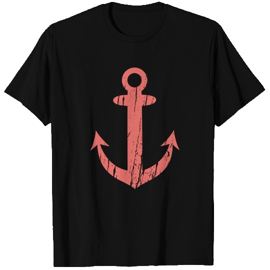 Anchor Grunge Living Coral Girlpower T Shirts