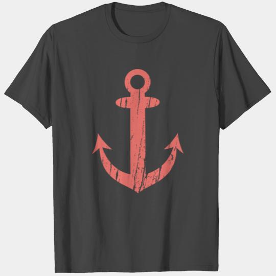 Anchor Grunge Living Coral Girlpower T Shirts