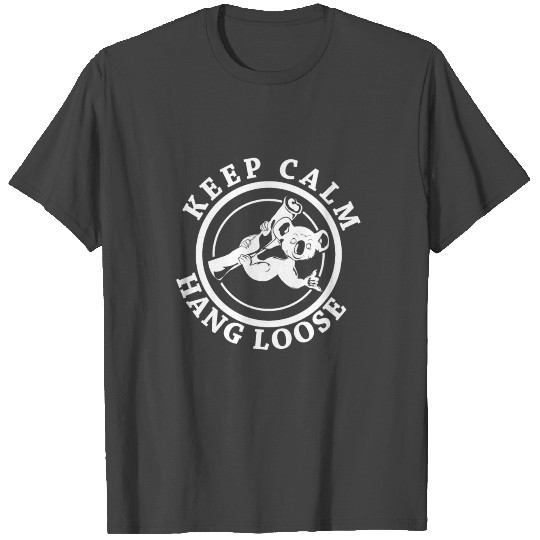 Cool Koala bear with surfer greeting | Hang Loose T Shirts