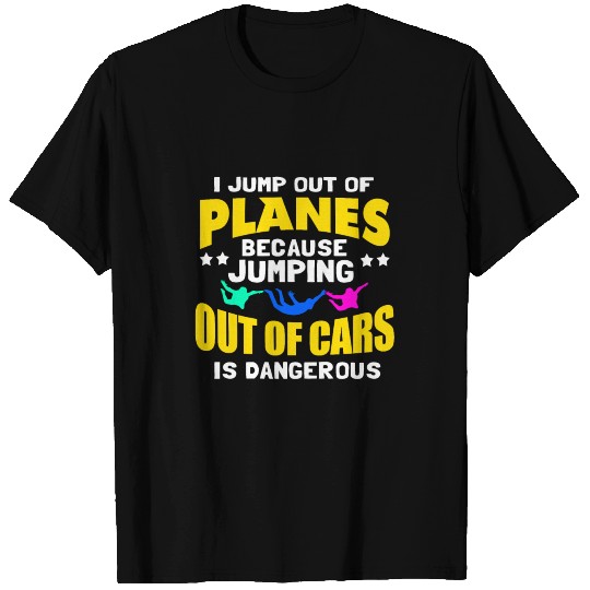 Skydiving Skydive Skydiver Parachute Base Jump T Shirts