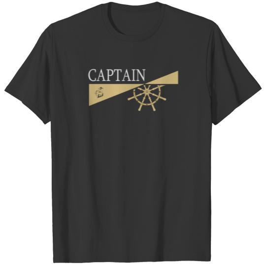 Captain Steering Wheel T Shirts