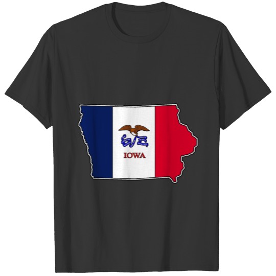 Iowa Flag Map T-shirt