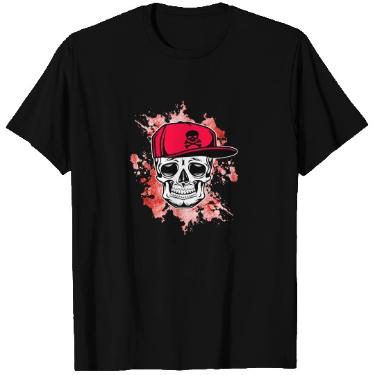 Red Skull Basecap Old School T Shirts