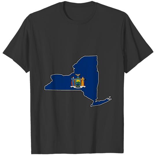 New York Flag Map T-shirt