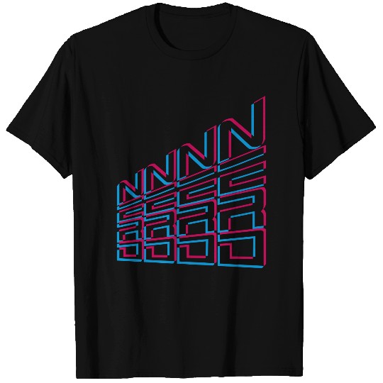 cool nerd 3d text pattern logo geek sly freak smar T Shirts