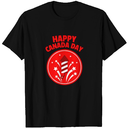 Happy Canada Day Fireworks T Shirts