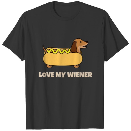 Mens Funny Dog graphic - Dachshund - Love My T Shirts