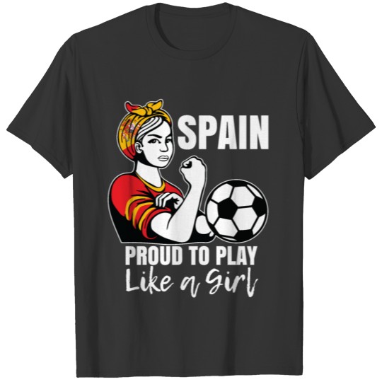 Spain Womens Soccer Kit France 2019 Girls T Shirts