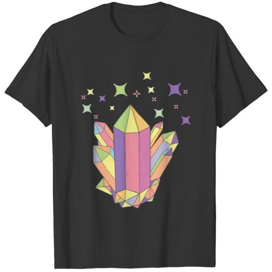 Cool Goth Kawaii Crystal Cluster Cute Crystallite T-shirt