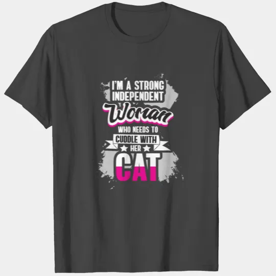 In a strong independent spell cat woman T Shirts