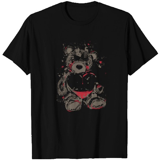 Bloody Tears Crying Teddy Bear T Shirts