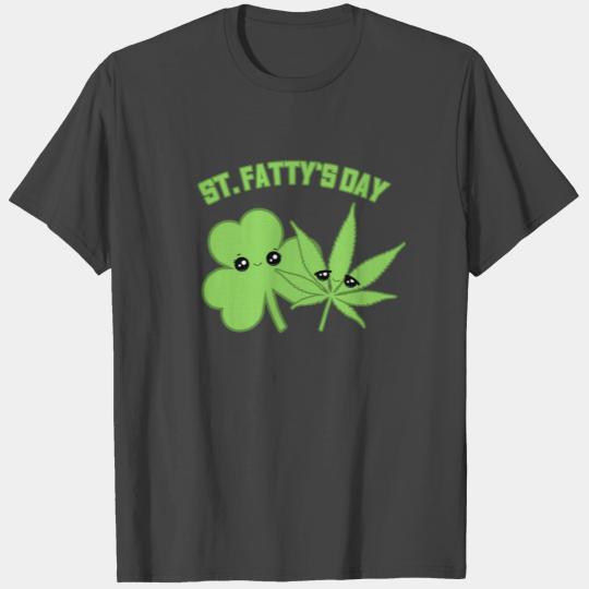 St Patricks Day Stoner Pothead Grass Weed Cannabis T Shirts
